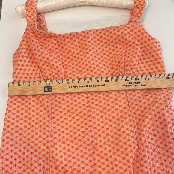 Free People Berry Kiss Mini Dress Size Large NWT in Peach Combo - Picture 12 of 13